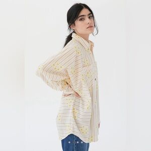 ban Outfitters BDG Remi Embroidered Western Button Down Shirt oversized